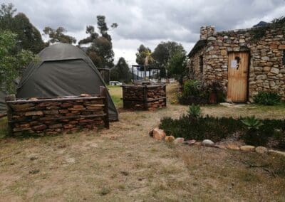 tent camping next to klipstoor